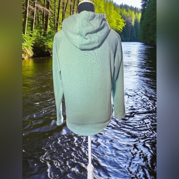 Columbia Light Gray Hoodie with Pink Graphic - Picture 3 of 4